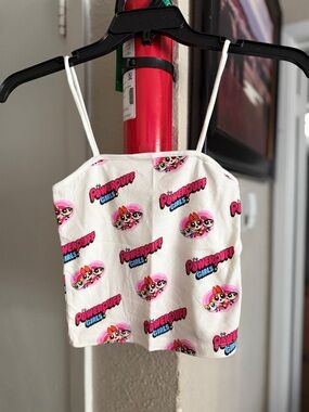 Fashion Nova White Powerpuff Girls Graphic Tank Top